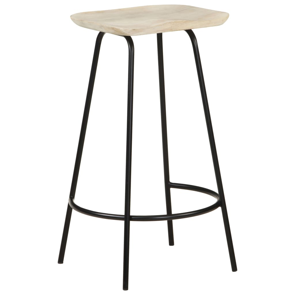 Solid Mango Wood Bar Stools 4 piece set
