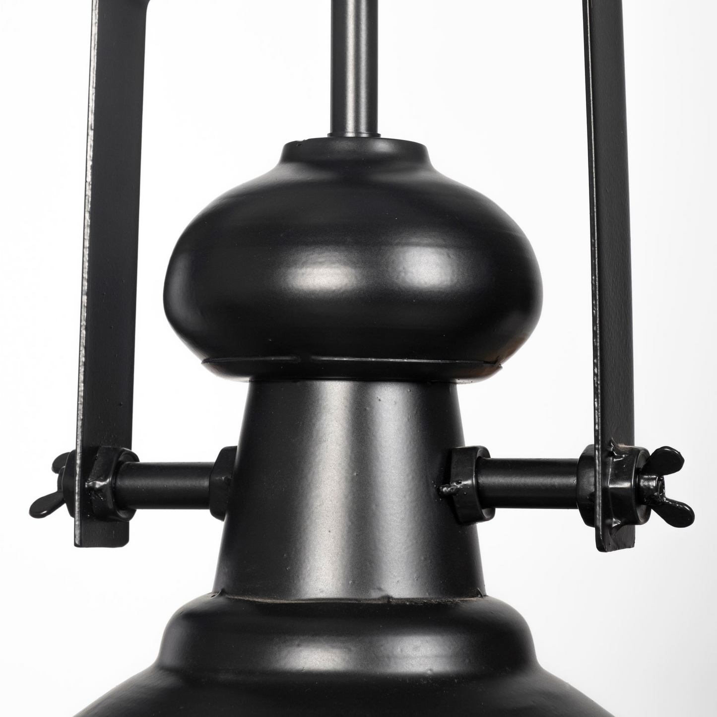 "Industrial Black Metal Hanging Pendant Light"