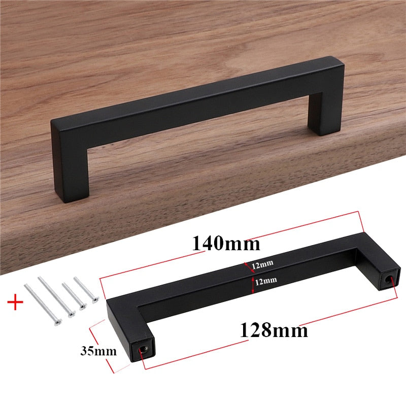 Modern Black Cabinet Pulls