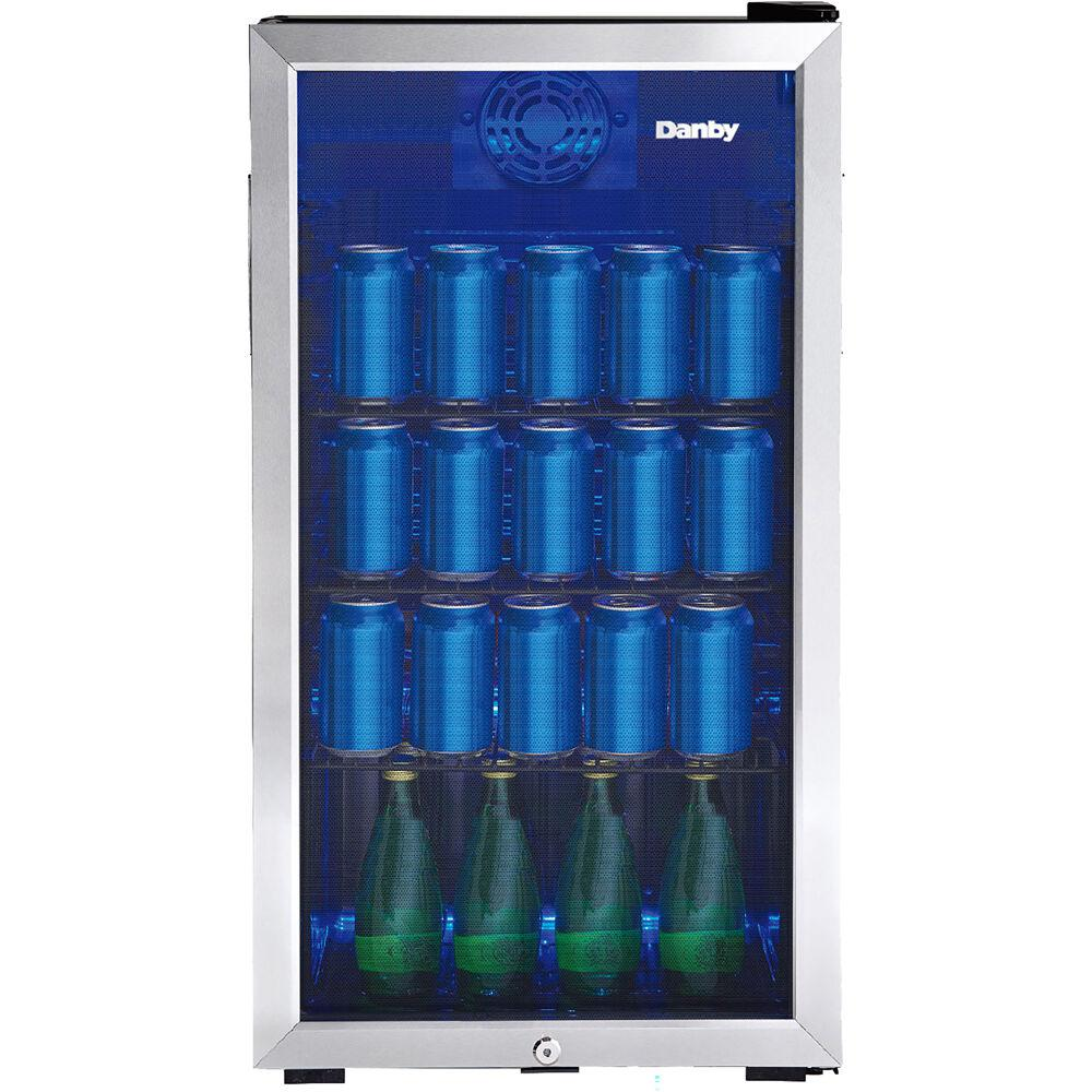 3.1 CuFt. Beverage Center, Tempered Glass Door, Wire Shelves