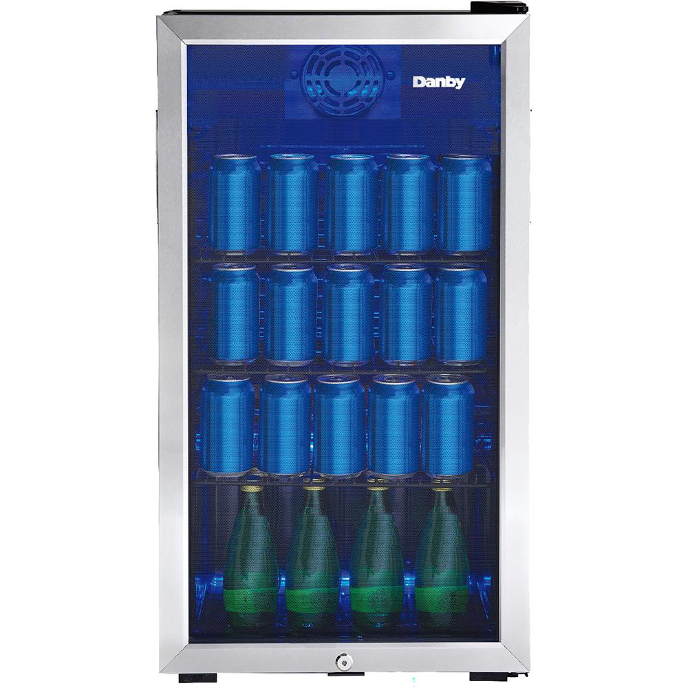 3.1 CuFt. Beverage Center, Tempered Glass Door, Wire Shelves