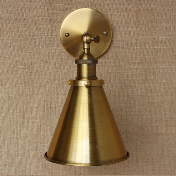 Brass Industrial Wall Light