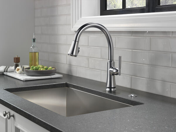 Coranto™ Single Handle Pull Down Kitchen Faucet In Arctic Stainless