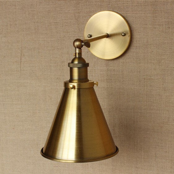 Brass Industrial Wall Light