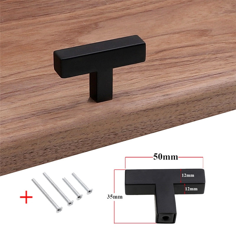 Modern Black Cabinet Pulls