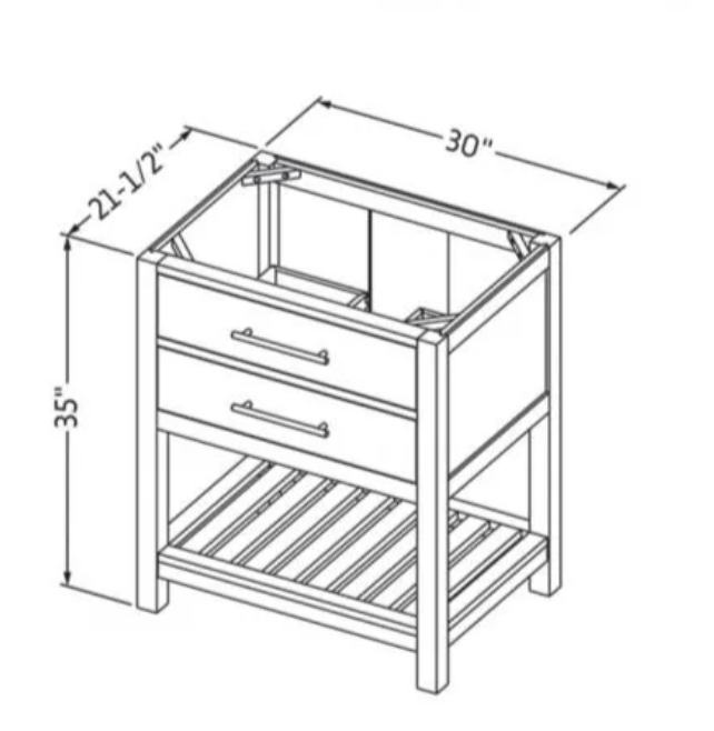 30" Wavecrest Vanity