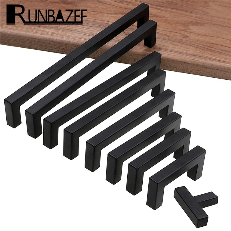 Modern Black Cabinet Pulls