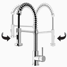 Commercial Single Handle Pull Down Sprayer Kitchen Faucet