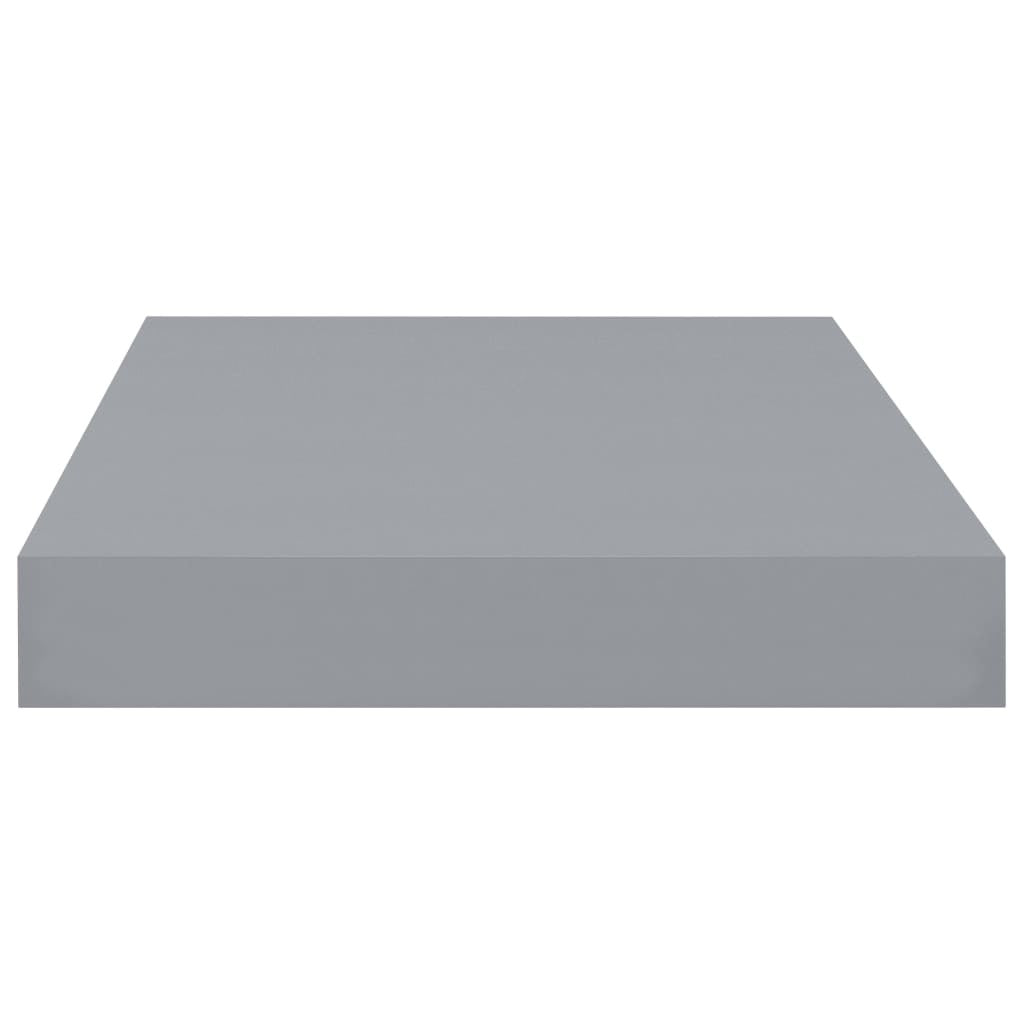 Floating Wall Shelves 2 pcs Gray 15.7"x9.1"x1.5"