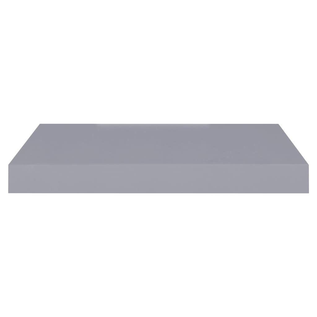 Floating Wall Shelves 2 pcs Gray 15.7"x9.1"x1.5"