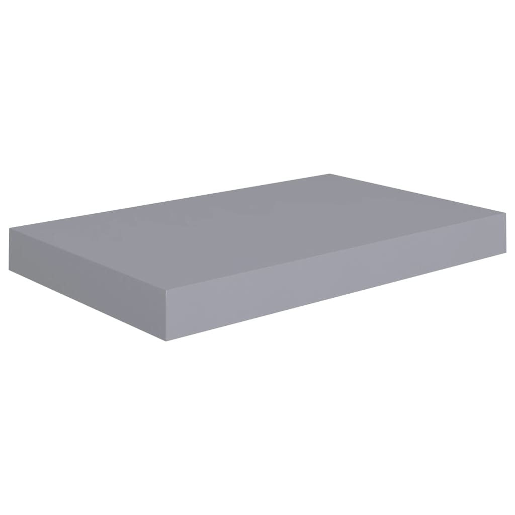 Floating Wall Shelves 2 pcs Gray 15.7"x9.1"x1.5"