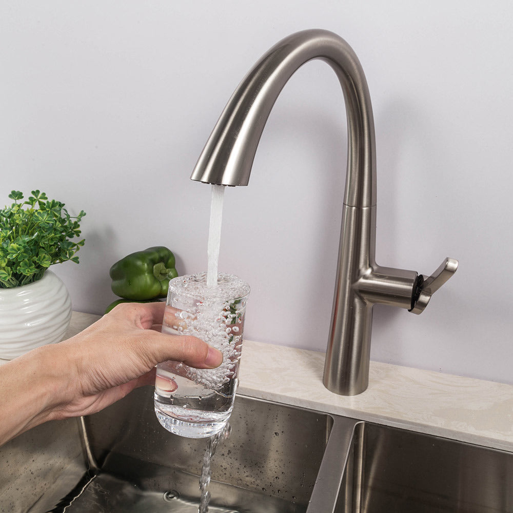Lordear Single Handle Kitchen Faucet Single Hole Kitchen Sink Faucet