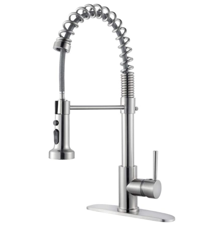Lordear Single Handle Kitchen Faucet Single Hole Kitchen Sink Faucet