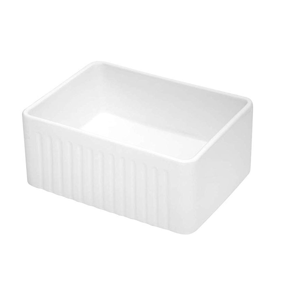 Farmhouse Kitchen Sink White Fireclay Apron Front Sink