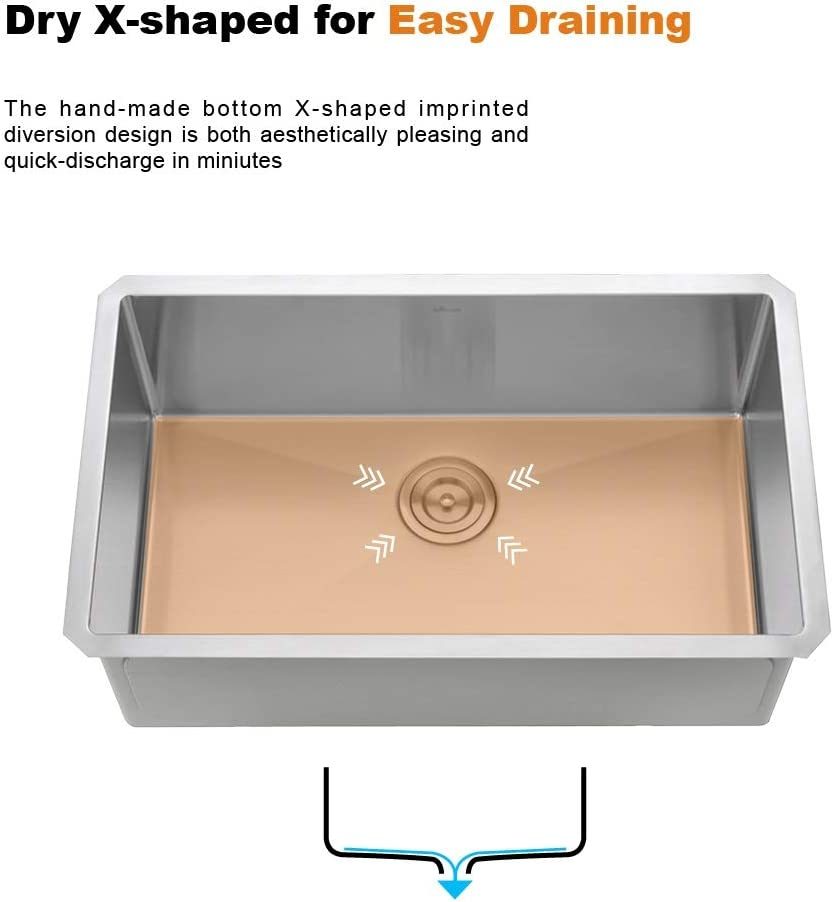 30-Inch Single Bowl Kitchen Sink