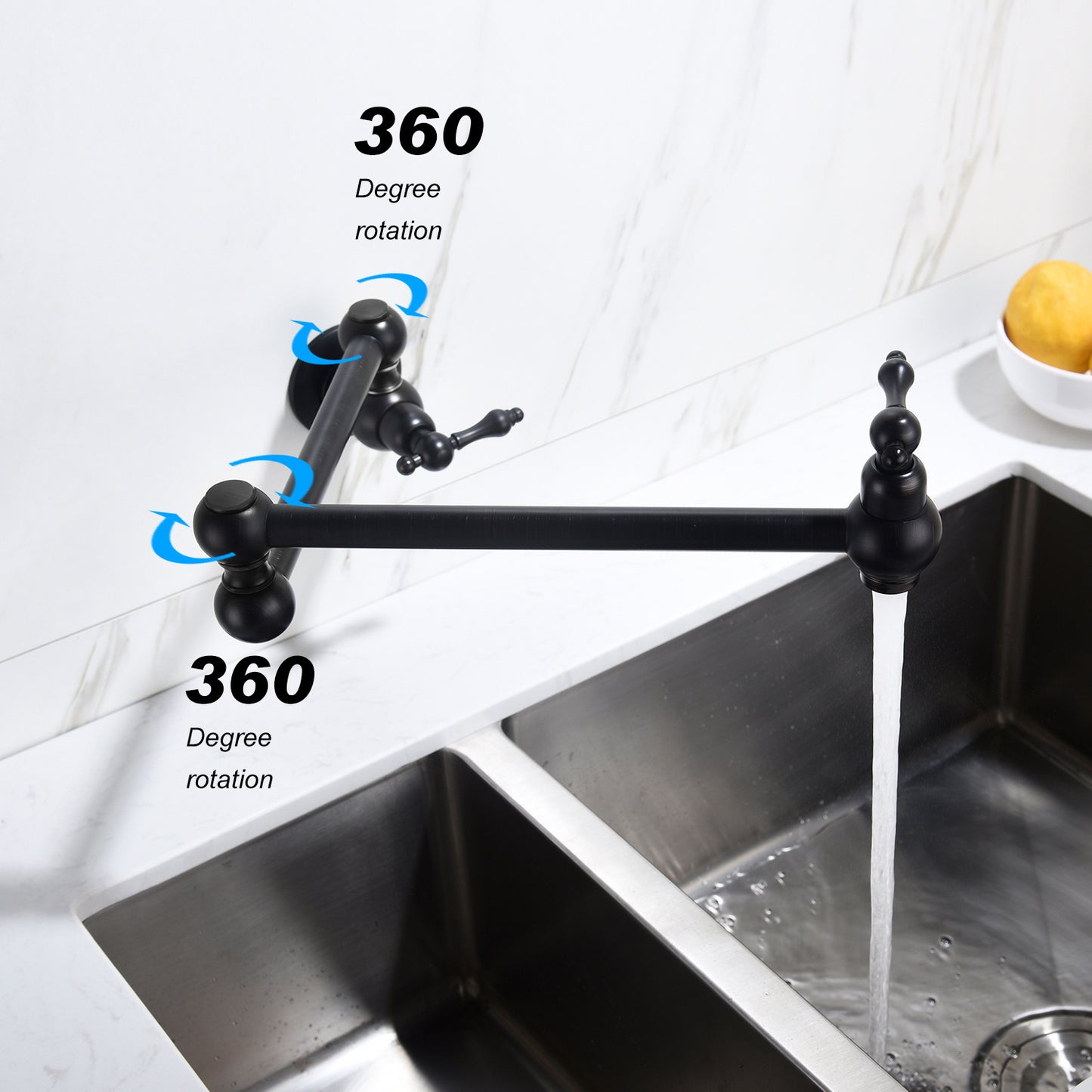 Folding Faucet Wall Mount Kitchen Pot Filler