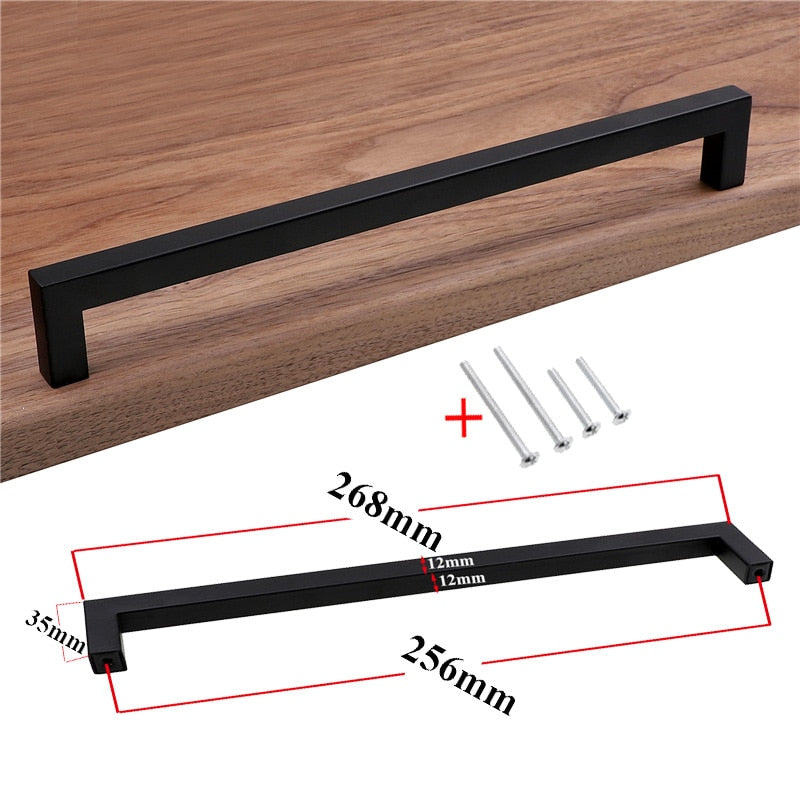 Modern Black Cabinet Pulls