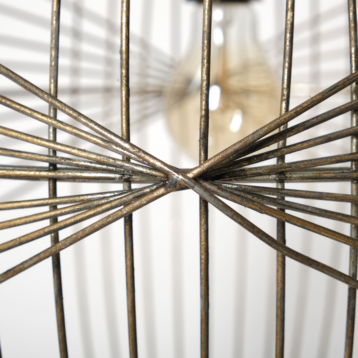 "Gold Metal Globe Hanging Light"