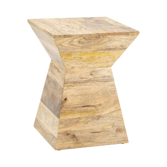 Crestview Collection Bengal Manor Light Mango Wood Shaped Accent Table Furniture