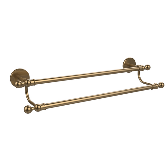 1072/24-BBR Skyline Collection 24 Inch Double Towel Bar, Brushed Bronze
