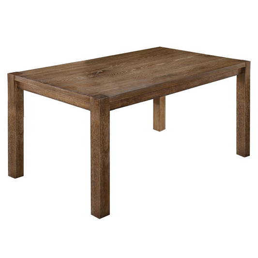 Best Master Furniture Janet 60" Transitional Wood Dining Table in Driftwood