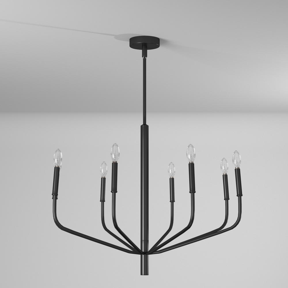 8LT Chandelier, MB Finish