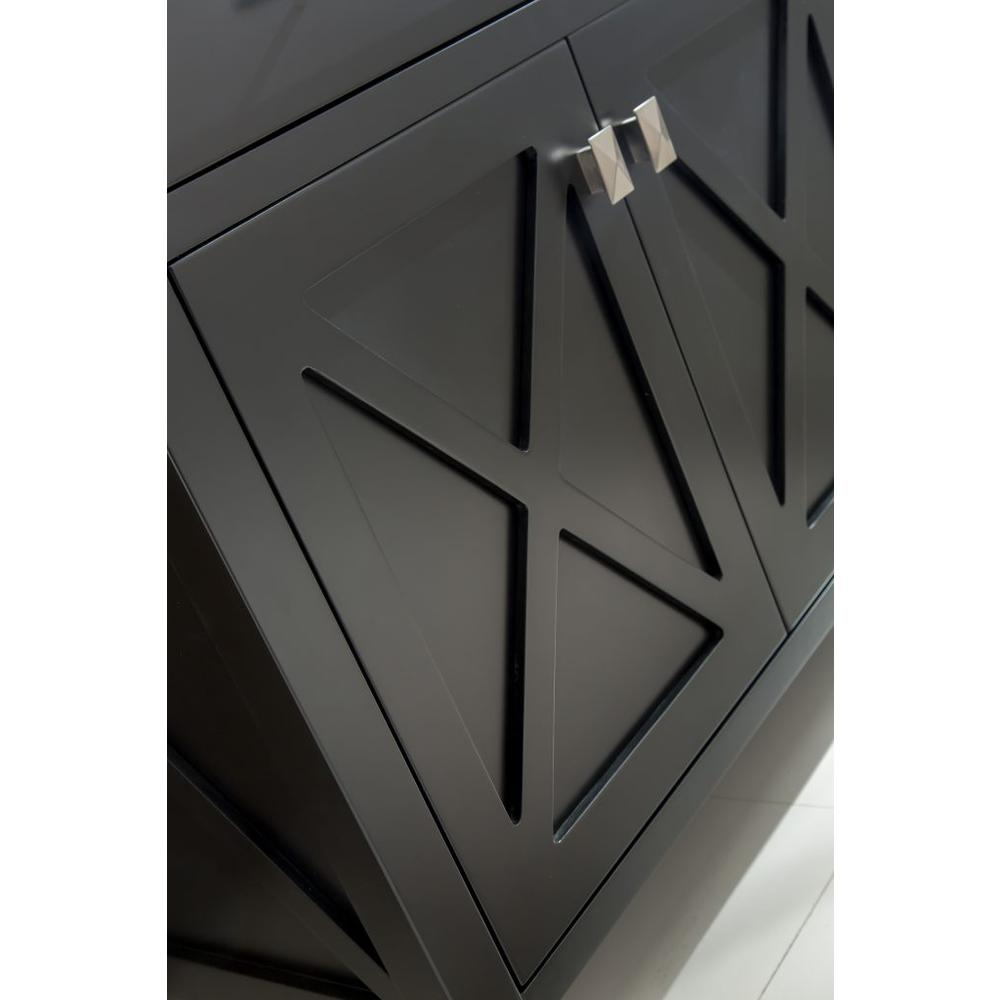 Wimbledon - 60 - Espresso Cabinet + Black Wood Marble Countertop