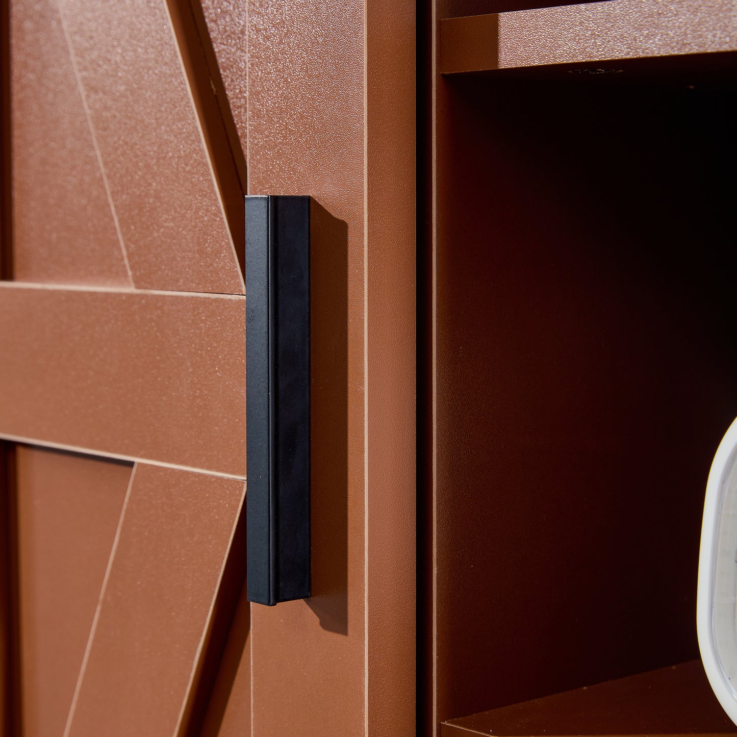 Wood wall-mounted storage cabinet