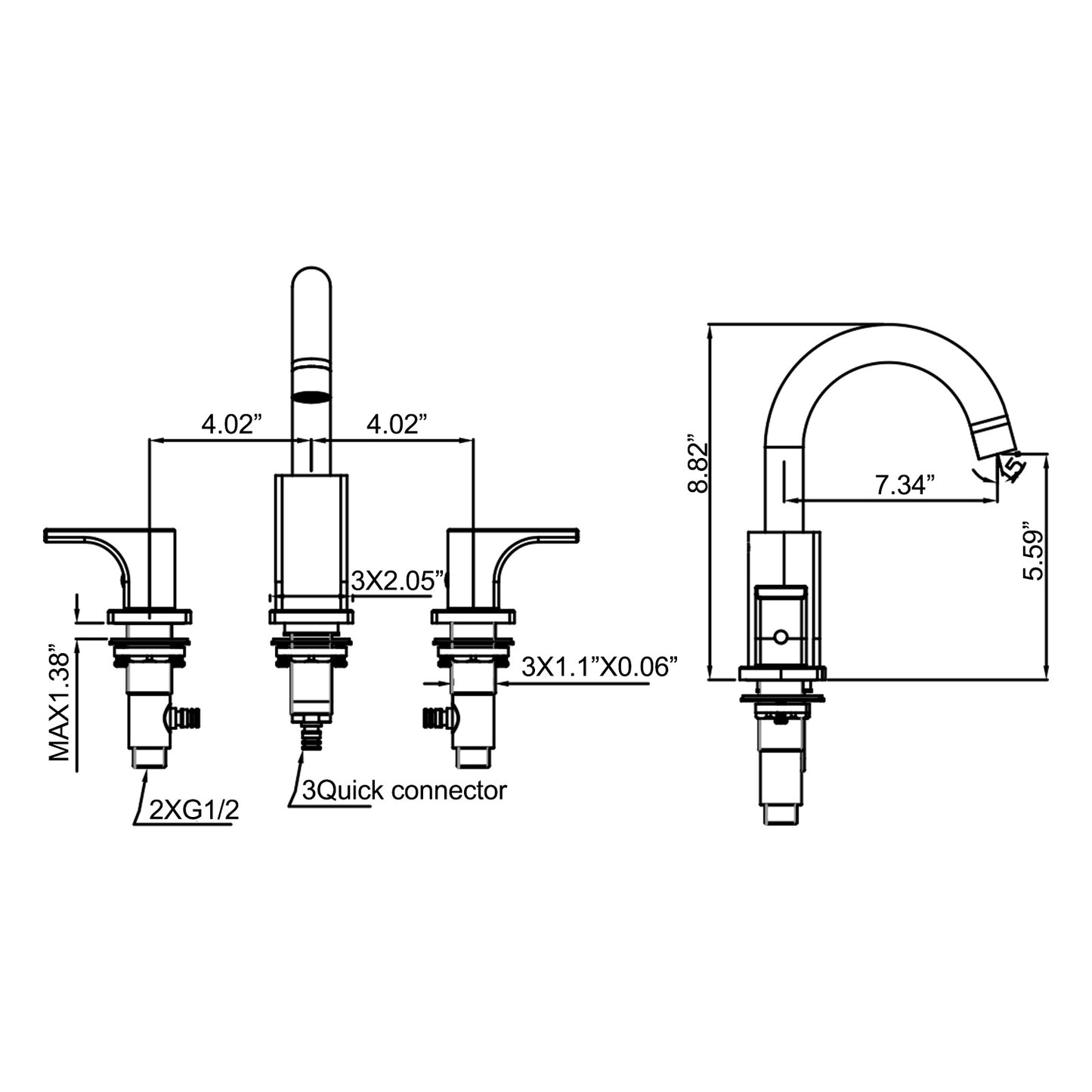 Matte Black Vessel Basin Faucet