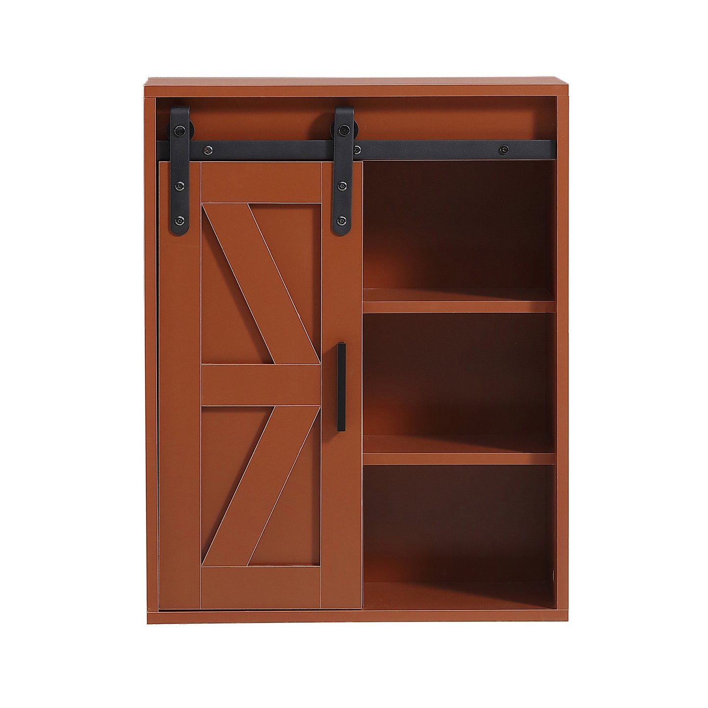 Wood wall-mounted storage cabinet