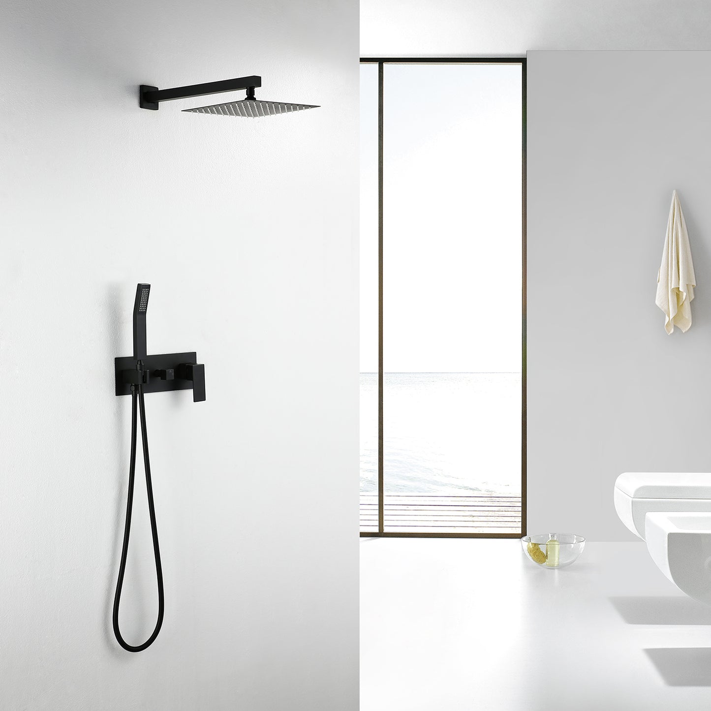 Two Function Concealed Bathroom Shower Set (with Balance Valve)