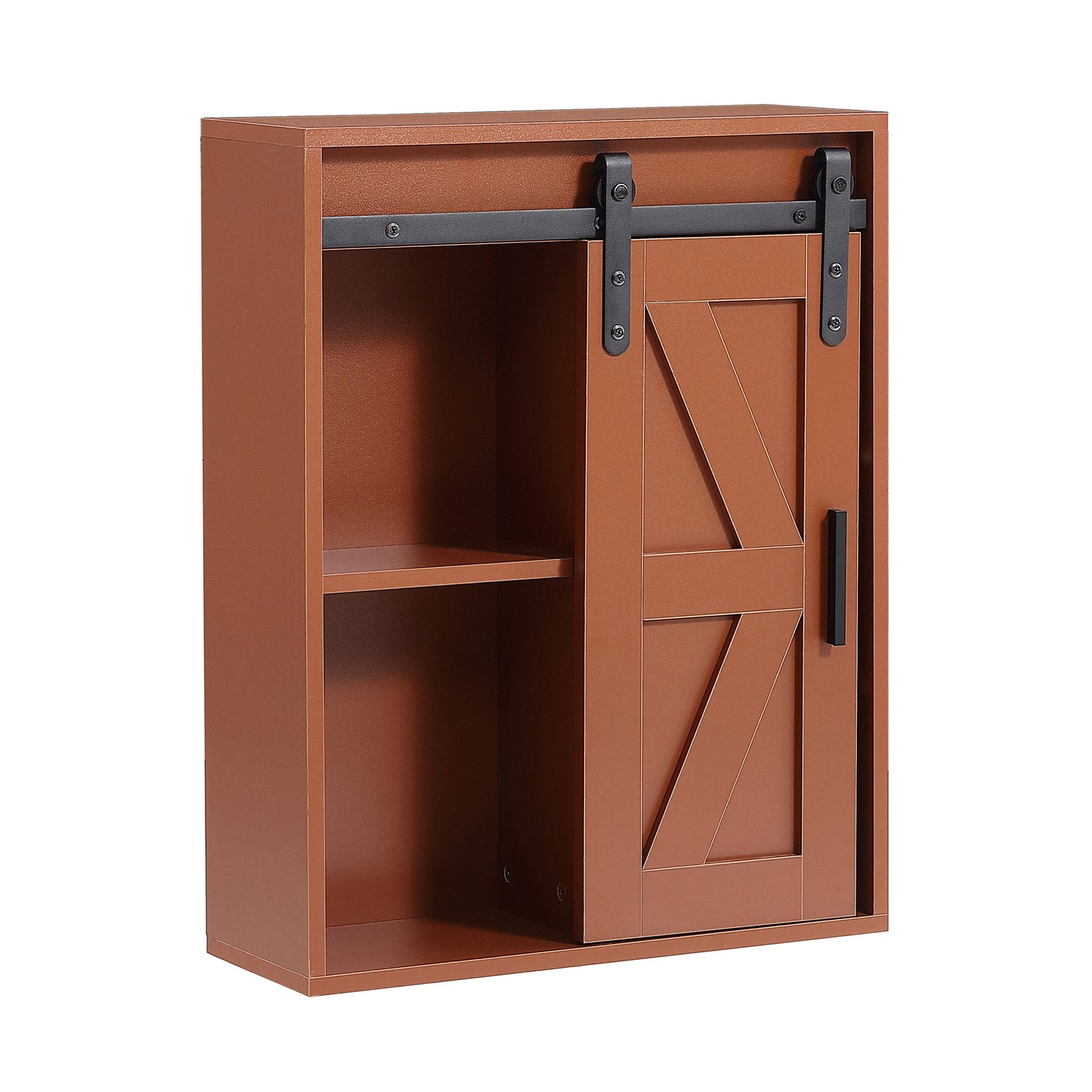 Wood wall-mounted storage cabinet