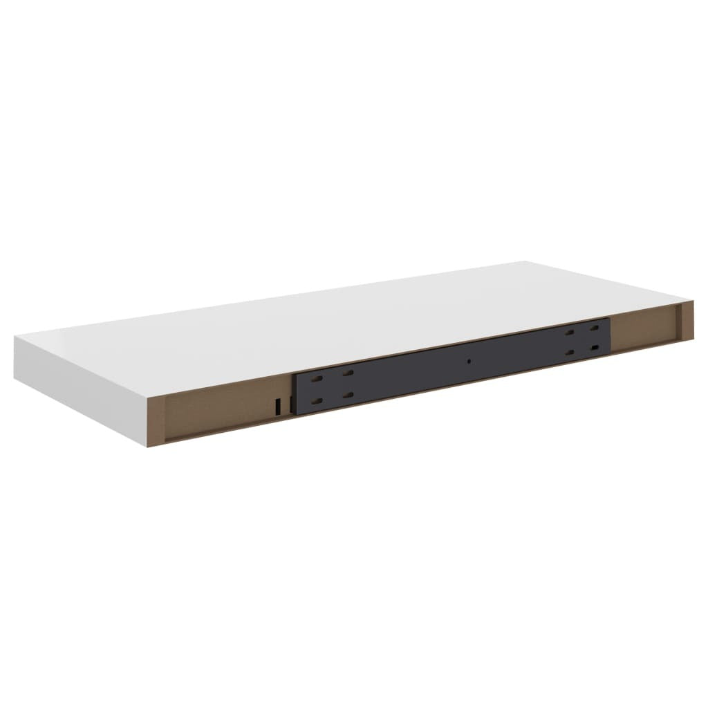 Floating Wall Shelves 2 pcs White 23.6"x9.3"x1.5"