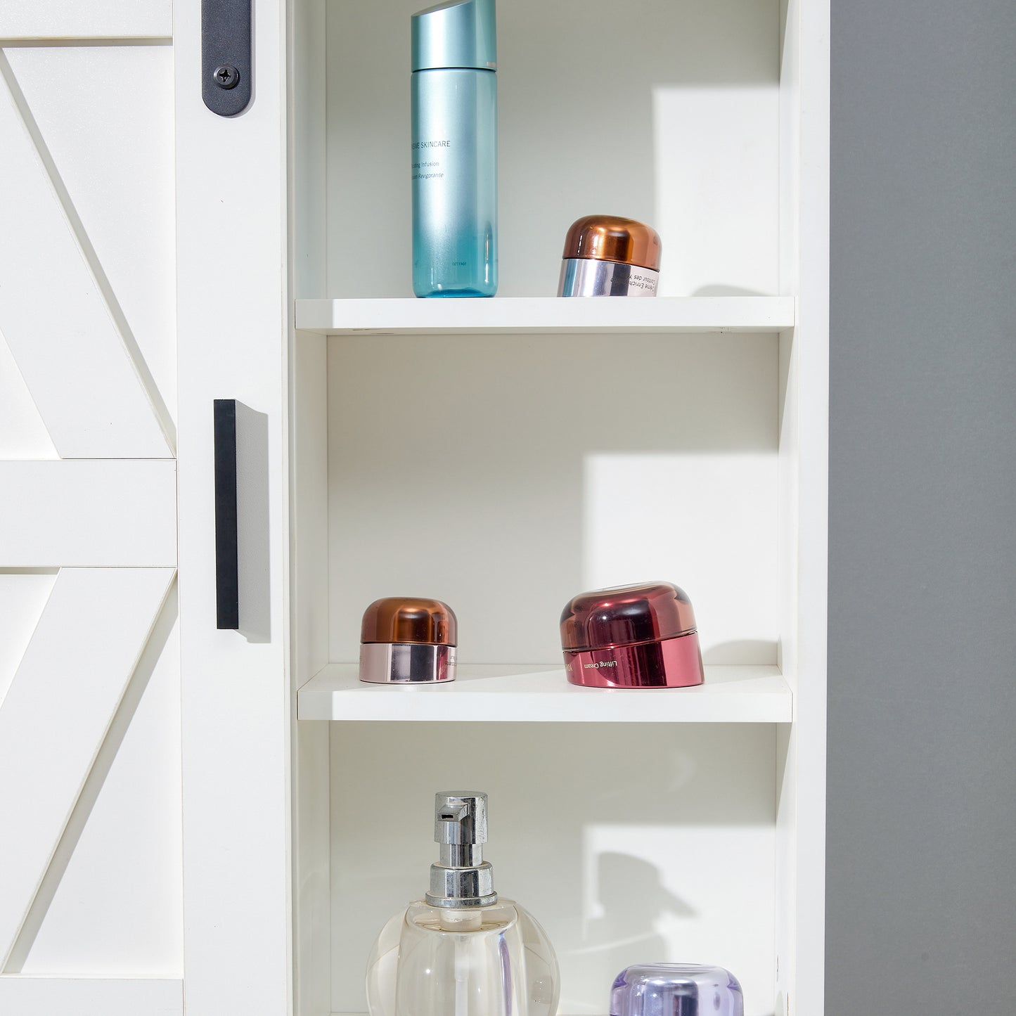 Wood wall-mounted storage cabinet